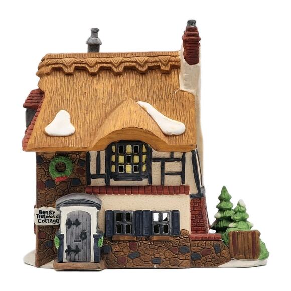Dept 56 Betsy Trotwoods Cottage Dickens Village Series VTG 1989 in Original Box - Picture 5 of 16